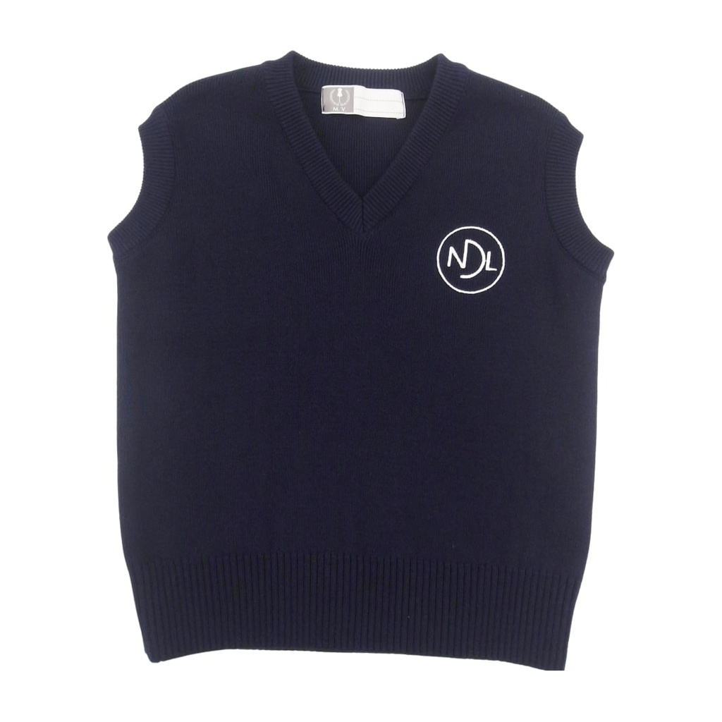 Pull V coton NDL sans manches.svg