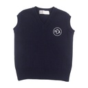 Pull V coton NDL sans manches.svg